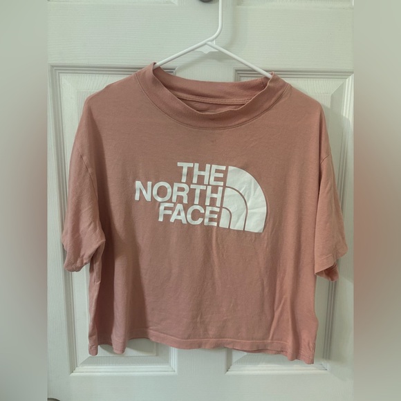 The North Face Women's Pink Crop Top- Large - Picture 1 of 3